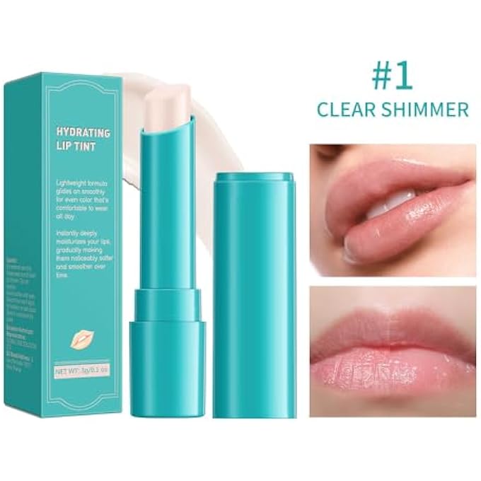 LBOYLOVE TINTED LIP BALM, MOISTURIZING LIP OIL BALM, LONG LASTING SHINY LIP GLOSS, NATURAL INGREDIENTS STRONG MOISTURIZING LIPSTICK (CLEAR SHIMMER) - Image 2